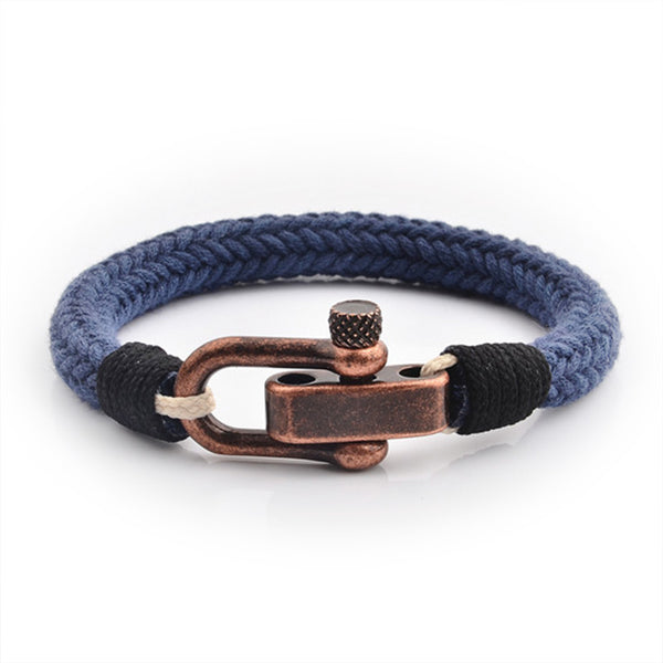 maritimes nautisches unisex armband segeltau schaekel uniqal