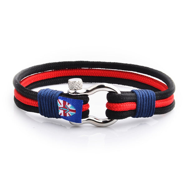 maritimes nautisches unisex armband segeltau schaekel uniqal
