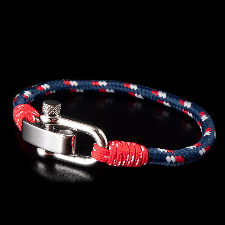 maritimes nautisches unisex armband segeltau schaekel uniqal