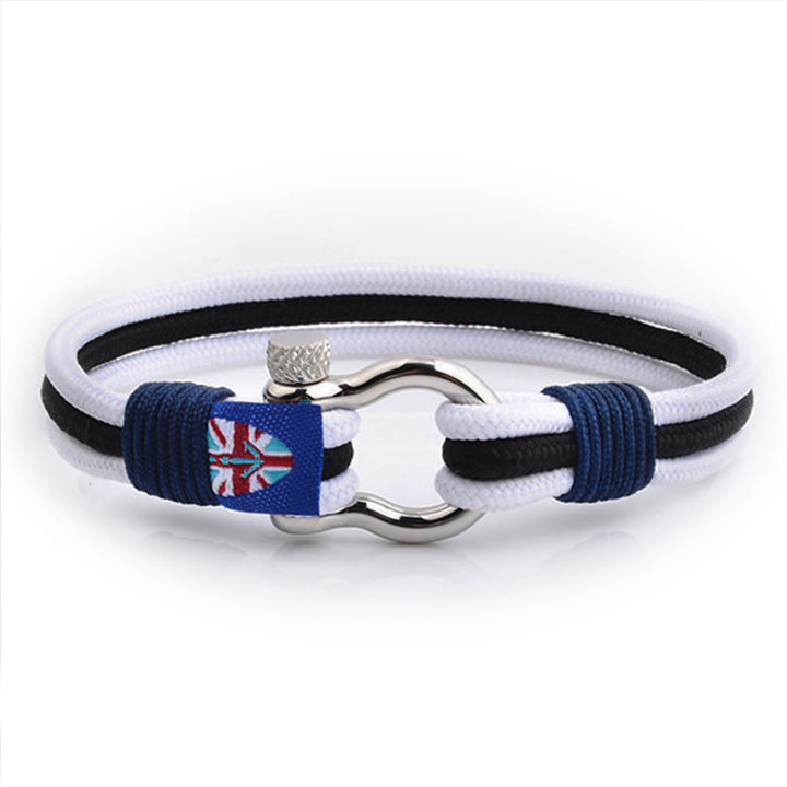 Maritimes Armband nautisches Stil segeltau schäkel uniqal