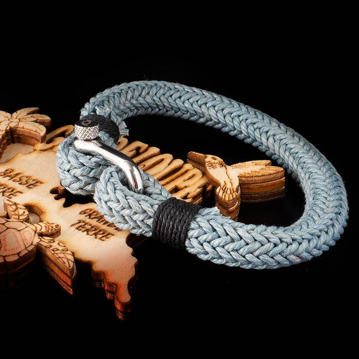maritimes nautisches unisex armband segeltau schaekel uniqal