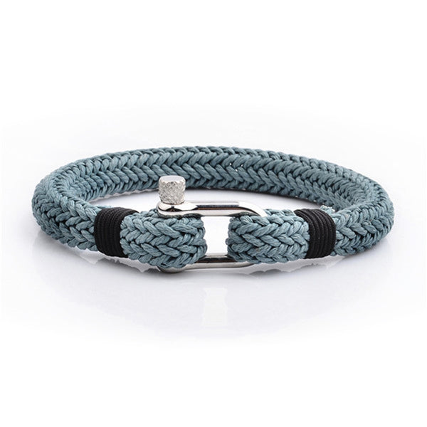 maritimes nautisches unisex armband segeltau schaekel uniqal