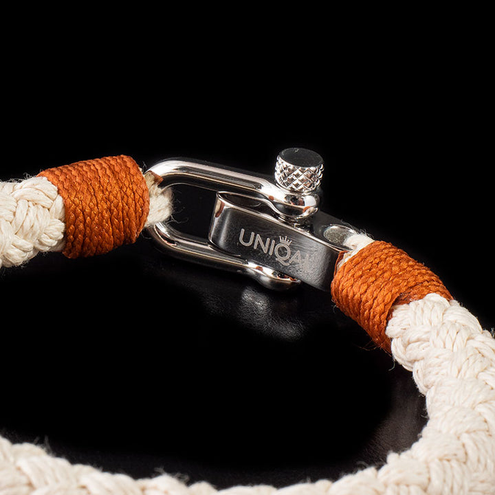 maritimes nautisches unisex armband segeltau schaekel uniqal