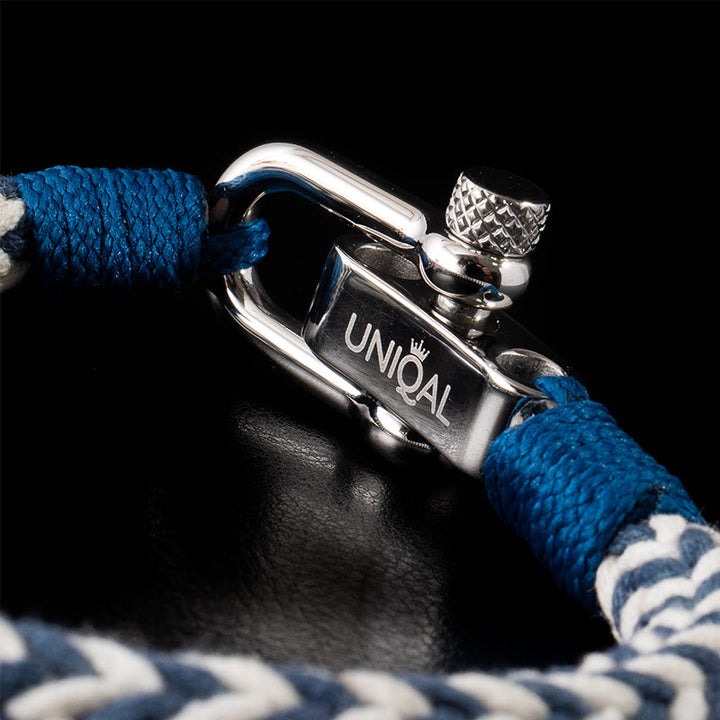 maritimes nautisches unisex armband segeltau schaekel uniqal