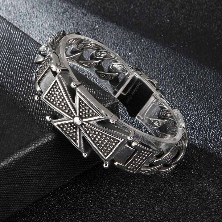 panzerarmband herren königsarmband chain bracelet edelstahl uniqal 