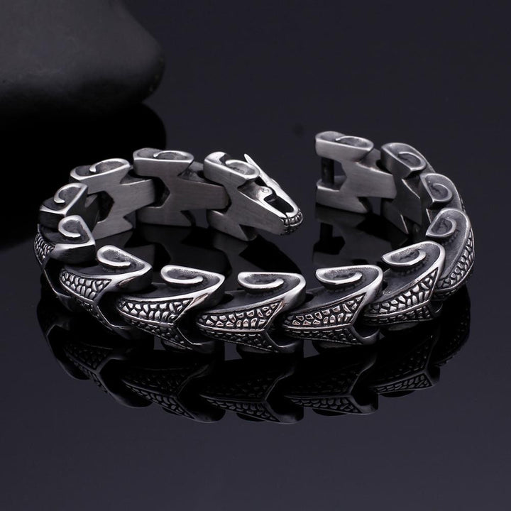 panzerarmband herren königsarmband chain bracelet edelstahl uniqal 