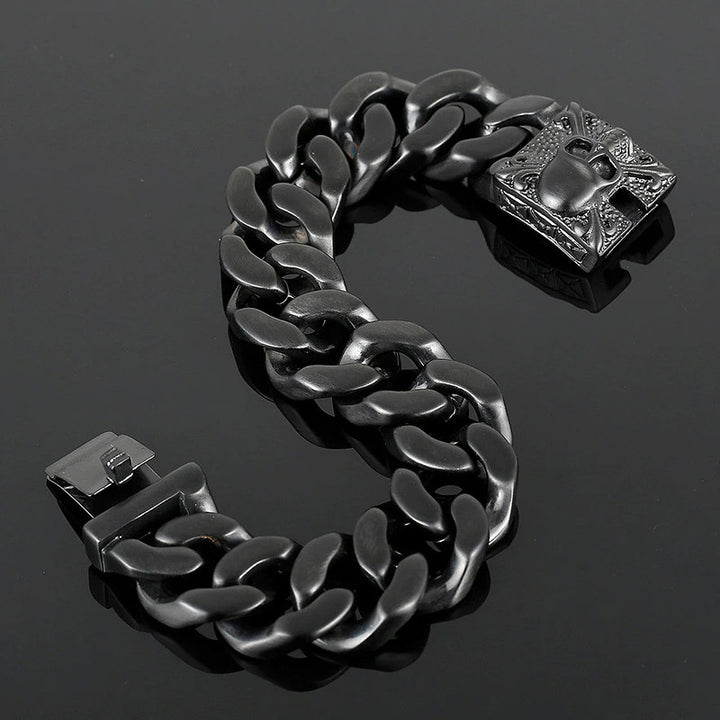panzerarmband herren königsarmband chain bracelet edelstahl uniqal 
