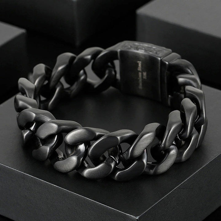 panzerarmband herren königsarmband chain bracelet edelstahl uniqal 