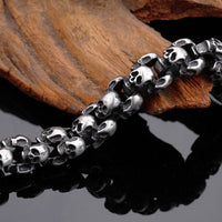 Totenkopf armband chain panzerkette edelstahl bracelet skull